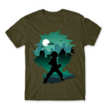 Izuku silhouette Army Men's Tee for Anime, My Hero Academia