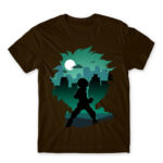 Izuku silhouette Chocolate Men's T-shirt for Anime, My Hero Academia