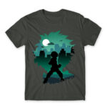 Izuku silhouette Dark Grey Men's Tee for Anime, My Hero Academia
