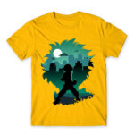 Izuku silhouette Gold Men's T-shirt for Anime, My Hero Academia
