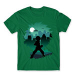 Izuku silhouette Kelly Green Men's Tee for Anime, My Hero Academia