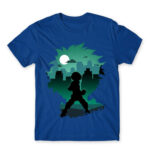 Izuku silhouette Royal Blue Men's Tee for Anime, My Hero Academia