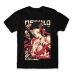Japanese style Nezuko Black Men's Tee for Anime, Kimetsu No Yaiba