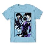 Jinwoo Transform Sky Blue Men's T-shirt for Anime, Solo Leveling