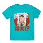 Jiraiya – Sauce? Atoll Blue Men's Tee for Anime, Naruto