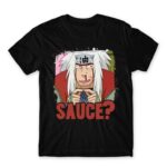 Jiraiya – Sauce? Black Men's T-shirt for Anime, Naruto