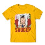Jiraiya – Sauce? Gold Men's T-shirt for Anime, Naruto