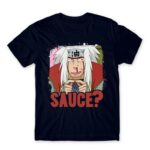 Jiraiya – Sauce? Navy Men's T-shirt for Anime, Naruto