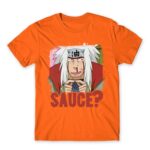 Jiraiya – Sauce? Orange Men's T-shirt for Anime, Naruto