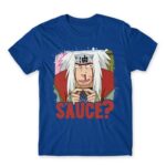 Jiraiya – Sauce? Royal Blue Men's T-shirt for Anime, Naruto