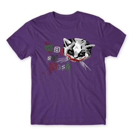 Joker Grumpy Cat Dark Purple Men's T-shirt for Funny, Meme