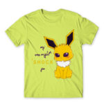 Jolteon – Eeveelution series Apple Green Men's T-shirt for Anime, Pokemon