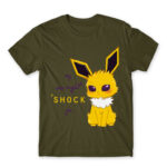 Jolteon – Eeveelution series Army Men's T-shirt for Anime, Pokemon
