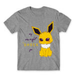 Jolteon – Eeveelution series Grey Melange Men's Tee for Anime, Pokemon