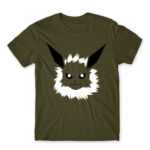 Jolteon face Army Men's T-shirt for Anime, Pokemon