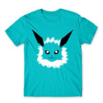 Jolteon face Atoll Blue Men's T-shirt for Anime, Pokemon