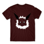 Jolteon face Burgundy Men's Tee for Anime, Pokemon