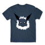 Jolteon face Denim Men's T-shirt for Anime, Pokemon