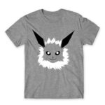 Jolteon face Grey Melange Men's Tee for Anime, Pokemon