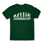 Journalist evolution Bottle Green Men's T-shirt for Journalist, Work
