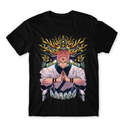 Jujutsu Kaisen – Itadori Black Men's Tee for Anime, Jujutsu Kaisen