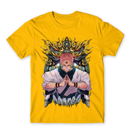 Jujutsu Kaisen – Itadori Gold Men's Tee for Anime, Jujutsu Kaisen