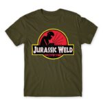 Jurassic Weld Army Men's T-shirt for Welder, Work