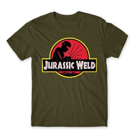 Jurassic Weld Army Men's T-shirt for Welder, Work