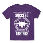 Just calll an airstrike Dark Purple Men's T-shirt