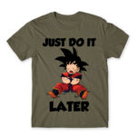 Just do it later Zinc Men's T-shirt for Anime, Dragon Ball
