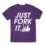 Just fork it Dark Purple Men's Tee for Forklift Driver, Work