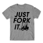 Just fork it Grey Melange Men's Tee for Forklift Driver, Work