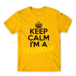 Just relax, I’m a taxi driver Gold Men's Tee for Taxi Driver, Work