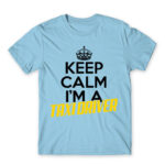 Just relax, I’m a taxi driver Sky Blue Men's Tee for Taxi Driver, Work