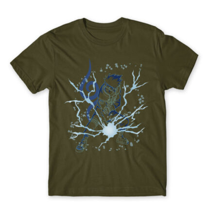 Kakashi Chidori Army Men's T-shirt for Anime, Naruto