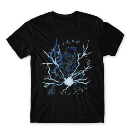 Kakashi Chidori Black Men's Tee for Anime, Naruto