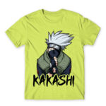 Kakashi graphic Apple Green Men's Tee for Anime, Naruto