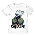 Kakashi graphic White Men's T-shirt for Anime, Naruto
