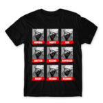 Kakashi mood Black Men's T-shirt for Anime, Naruto