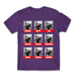 Kakashi mood Dark Purple Men's Tee for Anime, Naruto