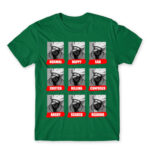 Kakashi mood Kelly Green Men's Tee for Anime, Naruto