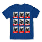 Kakashi mood Royal Blue Men's Tee for Anime, Naruto