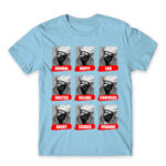 Kakashi mood Sky Blue Men's Tee for Anime, Naruto