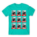 Kakashi mood Turquoise Men's Tee for Anime, Naruto