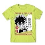 Kamado Tanjiro – GAAHH! Apple Green Men's Tee for Anime, Kimetsu No Yaiba