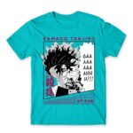 Kamado Tanjiro – GAAHH! Atoll Blue Men's Tee for Anime, Kimetsu No Yaiba