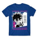 Kamado Tanjiro – GAAHH! Royal Blue Men's Tee for Anime, Kimetsu No Yaiba
