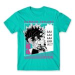 Kamado Tanjiro – GAAHH! Turquoise Men's T-shirt for Anime, Kimetsu No Yaiba