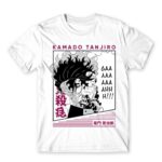 Kamado Tanjiro – GAAHH! White Men's Tee for Anime, Kimetsu No Yaiba