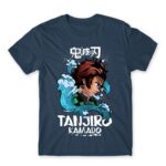 Kamado Tanjiro – Water style Denim Men's T-shirt for Anime, Kimetsu No Yaiba